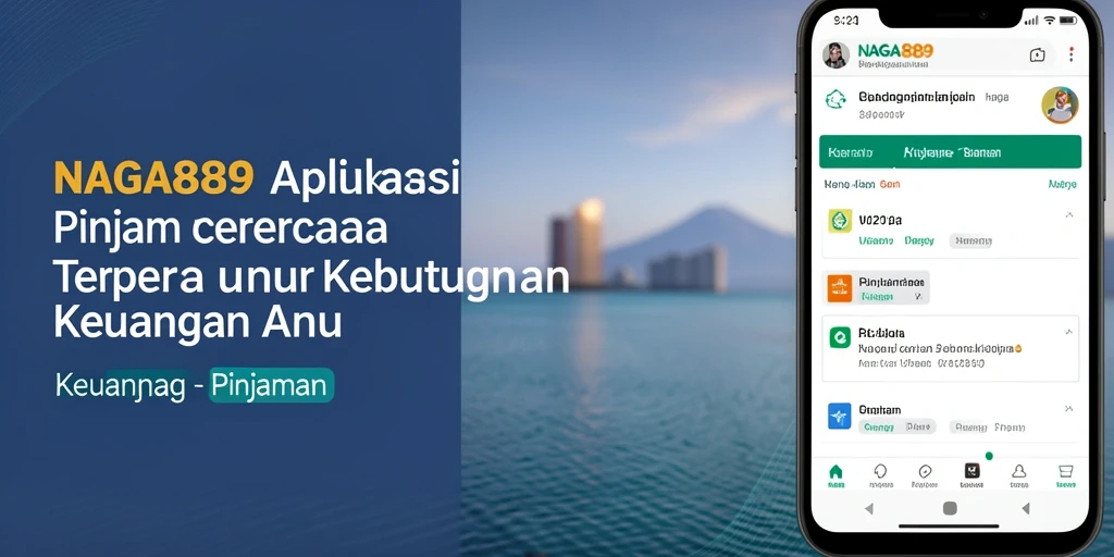 Tampilan antarmuka aplikasi NAGA889 untuk pinjaman yang user-friendly.