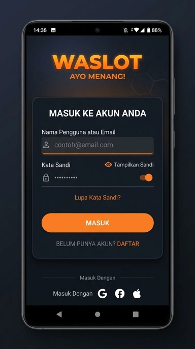 Panduan Masuk Akun Waslot untuk Pengguna Android